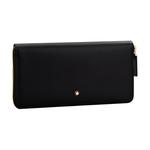 MONTBLANC Кожаный кошелек мужской черный - фото 4