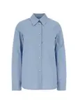 Рубашка из поплина Jil Sander, синий - фото