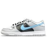 Кроссовки Nike Skateboarding Shoes Men Low-top Black/Blue, серый - фото