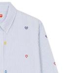 Рубашка Kenzo Pixel Striped, синий - фото 4