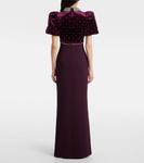 Платье Charles из бархата с отделкой Rebecca Vallance, Blackberry - фото 3