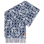 LOEWE Шарф-анаграмма, Marine Blue - фото 6