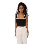 Вязаный топ Forevermore Belle & Bloom, Black - фото