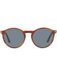 Persol солнцезащитные очки PO3285S в оправе панто, коричневый - фото