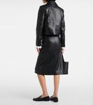 Укороченная кожаная куртка Joseph, черный - фото 3