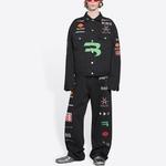 Женская джинсовая куртка Balenciaga, черный - фото 3