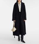 Пальто-накидка из замши Róhe, Black - фото 2