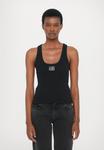 Топ Ksubi STACKED ORIGIN TANK, Black - фото 4