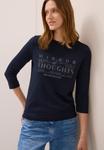 Топ Cecil Long sleeved top, Blau/Dark Blue - фото 5
