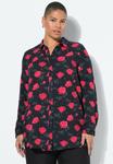 Блуза Studio Untold ROSE PRINT LONG SLEEVE, Black - фото