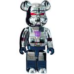 BE@RBRICK Bearbrick Bait X Medicom Transformers Megatron Silver - фото 2