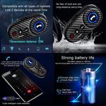 Шлем Esrada Bluetooth, черный / белый / золотой - фото 6