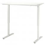 Стол для сидения/стоя TROTTEN IKEA, 120x70 см, белый - фото