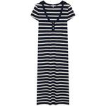 Хлопковое платье миди Tommy Hilfiger, синий - фото