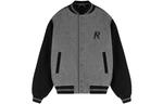 Бомбер с вышитым логотипом REPRESENT, серый - фото