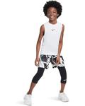 Топ Nike Kids Pro Sleeveless Top, белый/черный - фото 5