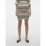 Юбка Vero Moda Minou Nw Short, бежевый - фото