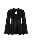 Мини-платье с длинными рукавами PCFG, черный - фото