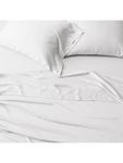 Фитнес-простынь из тенселя West Elm, Super King containing TENCEL Lyocel, White - фото 2