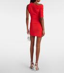 Трикотажное мини-платье La Mini Robe Drapeado Jacquemus, оранжевый - фото 3