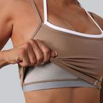 Женский спортивный топ-бралетт с двойным слоем и регулируемыми лямками Clearflower, Pink - фото 2