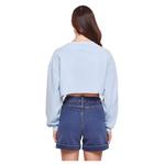 Топ Urban Classics Terry Long Sleeve, синий - фото 2