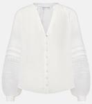 Полупрозрачный топ Ailani Veronica Beard, белый - фото