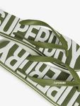 Шлепанцы с логотипом core Superdry, цвет Olive Khaki/Optic - фото 4