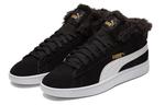 Кроссовки smash v2 plus fleece mid-top sneakers black Puma, черный - фото 3