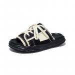 Слайдеры мужские черные V ZERO FIVE, белые - фото