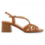 Босоножки на блочном каблуке Shyla от Journee, cognac - фото 2