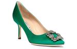 Туфли-лодочки Hangisi 90mm Satin MANOLO BLAHNIK - фото 6