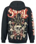 Куртка с капюшоном Ghost Distressed Papa Skull, черный - фото 2