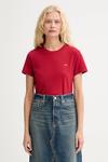 Хлопковая футболка Levi'S, красный - фото