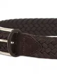 Плетеный ремень с пряжкой Athison, коричневый - фото 3
