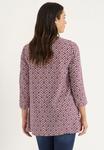 Блуза Cellbes of Sweden Blouse, Wine Red Patterned/Mauve - фото 2