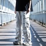 Унисекс карго-брюки AOGZ, экрю - фото 11