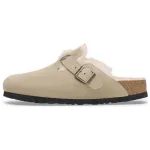 Сандалии Boston Shearling Mules Birkenstock, Sand - фото