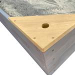 Песочница, коричневый/серый - фото 15