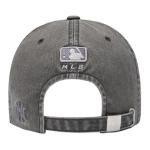 MLB Хлопковая бейсболка унисекс серого цвета - фото 4