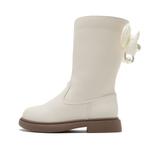 Детские кожаные ботинки для детей Satchi, бежевый - фото