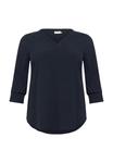 Блуза Kaffe Curve Blouse, Midnight Marine/Dark Blue - фото 5