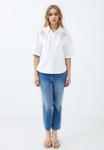 Блуза Jimmy Key Button-down blouse, Ecru/Off-White - фото 2