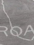 Шерстяная шапка-бини с логотипом ROA, серый - фото 2