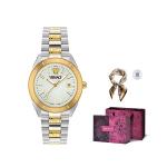 VERSACE Часы V Dome 42mm, Black - фото 11