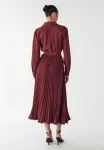 Платье-Рубашка миди mckenzi Willa, Burgundy - фото 4