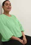 Блуза Kaffe Curve, зеленый - фото 4