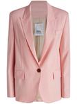 Однобортный блейзер Erika Cavallini, розовый - фото