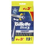 Одноразовая мужская бритва, 12 шт. Gillette Blue3 Comfort - фото