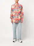Рубашка с принтом Sunset ERL, красный - фото 2